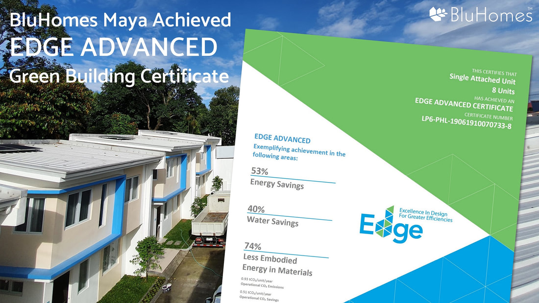 BluHomes Maya Achieved EDGE ADVANCED Green Building Certificate